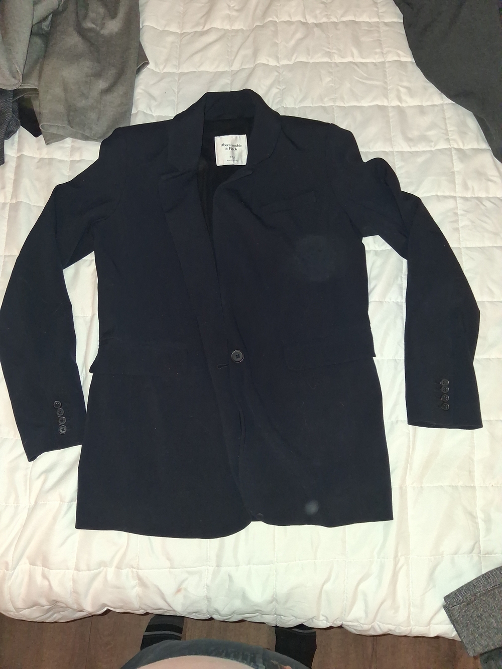 Abercrombie & Fitch Black Single-Button Women's Blazer